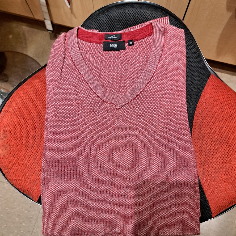 BOSS Men's Red Sweater